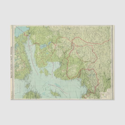 Baltische Staaten u. Ostpreußen Seidenpapier (Vorderseite)