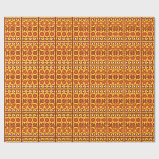 Baltischer Sternentwurf Geschenkpapier (Flach)