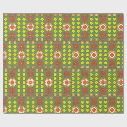 Baltisches Sonnemuster Geschenkpapier (Flach)