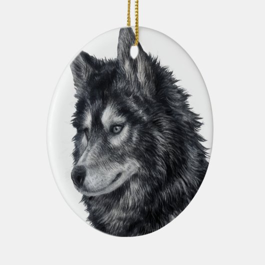 Balto Dog Keramik Ornament (Rechts)