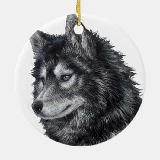 Balto Dog Keramik Ornament (Hinten)