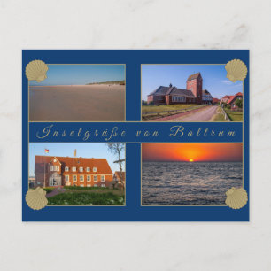 Baltrum Ansichtskarte - Inselgrüße Postkarte