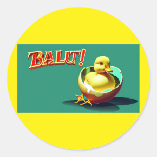 Balut! Eine philippinische Delikatesse Runder Aufkleber