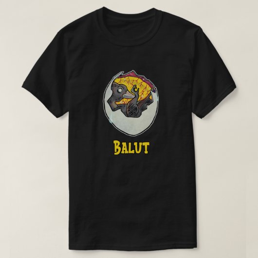 Balut Pinoy. Balut sa Puti. T-Shirt (Design vorne)