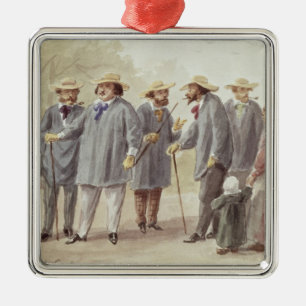 Balzac und Freunde Silbernes Ornament