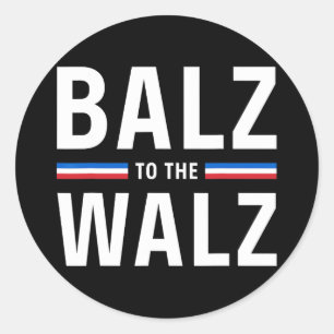 BAlzheimer To The W Kamala Harris Tim W Ticket 202 Runder Aufkleber