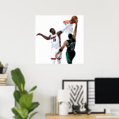 Bam Adebayo Block Poster (Heimbüro)