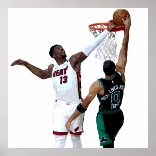 Bam Adebayo Block Poster (Vorne)