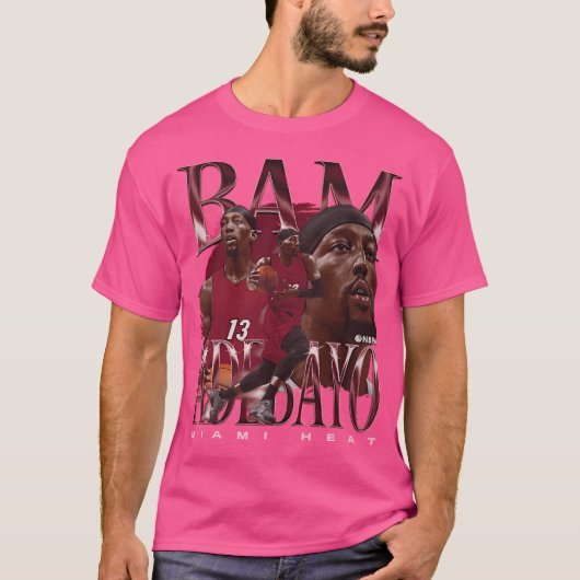 Bam Adebayo Miamis klassischer Power T-Shirt (Vorderseite)