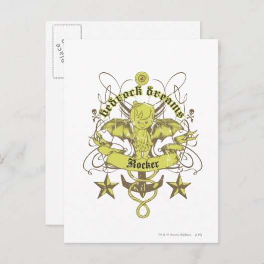 Bam Bam Bedrock Dreams Postkarte (Vorne/Hinten)