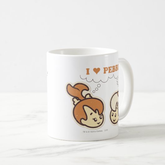 Bam Bam Lieben PEBBLES™ Kaffeetasse (VorderseiteRechts)