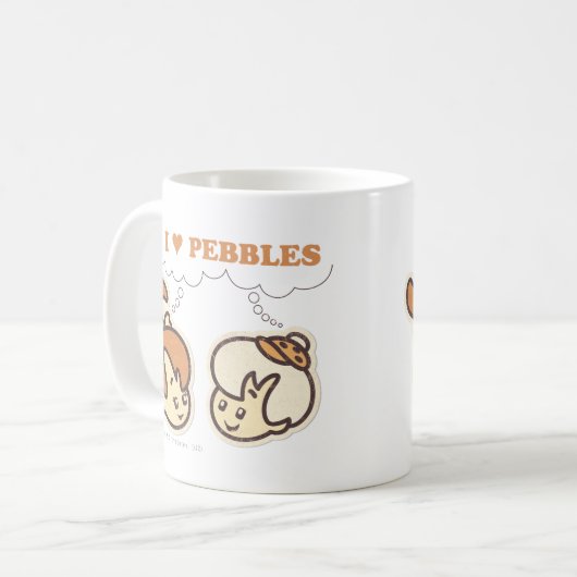 Bam Bam Lieben PEBBLES™ Kaffeetasse (Vorderseite Links)