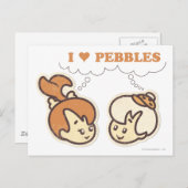 Bam Bam Lieben PEBBLES™ Postkarte (Vorne/Hinten)