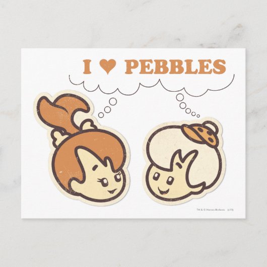 Bam Bam Lieben PEBBLES™ Postkarte (Vorderseite)