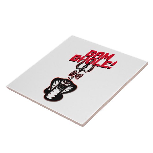 "BAM BHOLE" LORD SHIVA'S NAAG UND TRISHUL FLIESE (Seite)