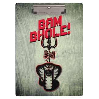 "BAM BHOLE" LORD SHIVA'S NAAG UND TRISHUL KLEMMBRETT