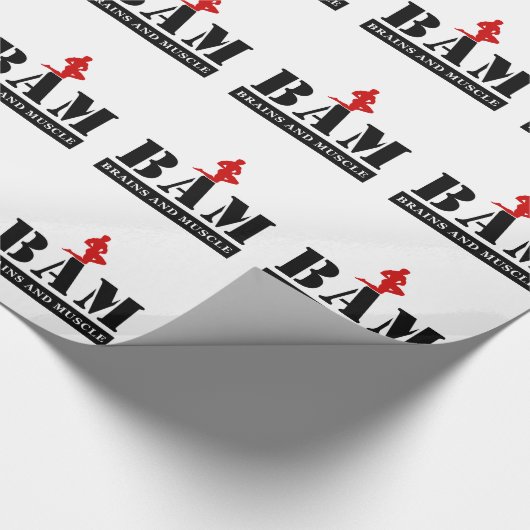BAM-Bodybuilding-Umschlagpapier Geschenkpapier (Ecke)