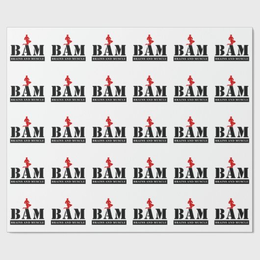 BAM-Bodybuilding-Umschlagpapier Geschenkpapier (Flach)