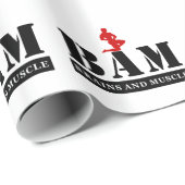 BAM-Bodybuilding-Umschlagpapier Geschenkpapier (Rolleneckpunkt)