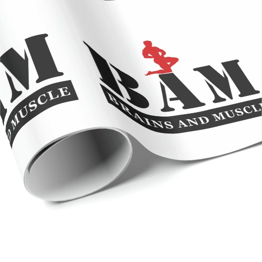 BAM-Bodybuilding-Umschlagpapier Geschenkpapier (Rolleneckpunkt)
