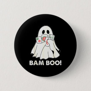 Bam Boo Halloween-Geist Mahjong Lustiges Kostüm Sp Button