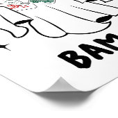 Bam Boo Halloween Ghost Mahjong Funny Costume Game Poster (Ecke)