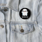 Bam-boo-zled Funny Halloween Ghost Pun Dark BG Button (Beispiel)