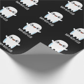 Bam-boo-zled Funny Halloween Ghost Pun Dark BG Geschenkpapier (Ecke)