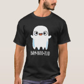 Bam-boo-zled Funny Halloween Ghost Pun Dark BG T-Shirt (Vorderseite)