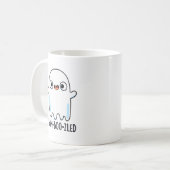 Bam-boo-zled Funny Halloween Konfuse Ghost Pun Kaffeetasse (Vorderseite Links)