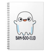 Bam-boo-zled Funny Halloween Konfuse Ghost Pun Notizblock (Vorderseite)