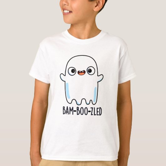 Bam-boo-zled Funny Halloween Konfuse Ghost Pun T-Shirt (Vorderseite)