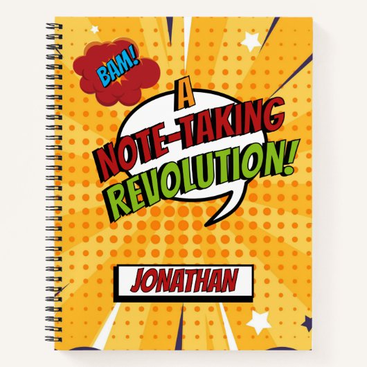 BAM! Comic Buch cool personalisiert trendig bunt (Vorderseite)
