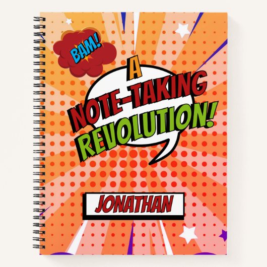 BAM! Comic Buch cool personalisiert trendig bunt (Vorderseite)