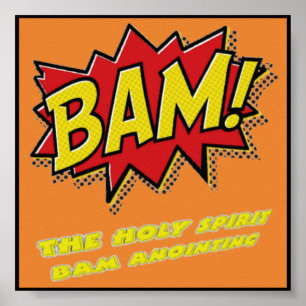Bam! Comic-Plakat. Dieses ist ein reizendes Poster