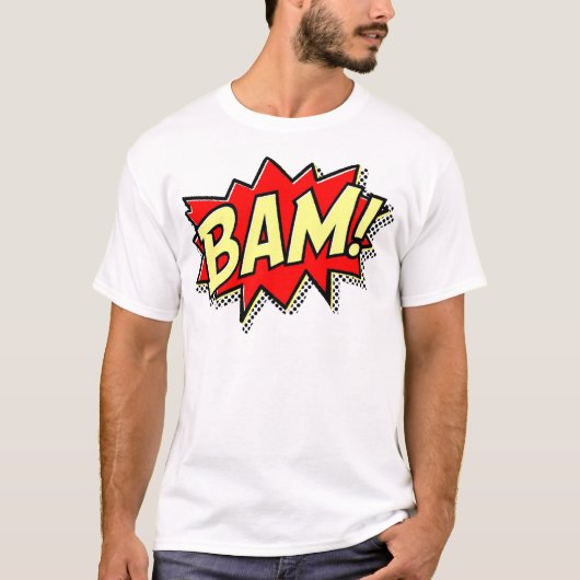 BAM COMICBOOK LÖST AKTIONEN LOUD COMIC CARTOON T-Shirt (Vorderseite)