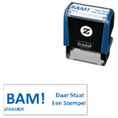 BAM! Daar staat een stempel. // Standius Stempels Permastempel (Beispiel)