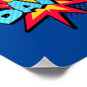 Bam! Dynamic Pop Art Comic Burst Poster (Ecke)
