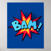 Bam! Dynamic Pop Art Comic Burst Poster (Vorne)