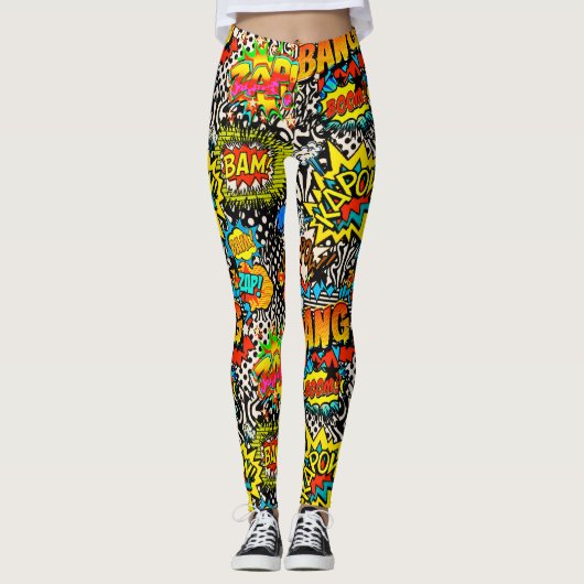 Bam, Knall, Boom Leggings (Vorderseite)