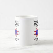 BAM! Niemand Will, über Funny Mug zu sprechen Kaffeetasse (Mittel)