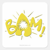 BAM! QUADRATISCHER AUFKLEBER (Vorderseite)