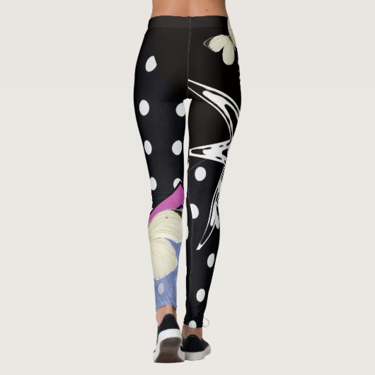 Bam! Schwarze Leggings (Rückseite)