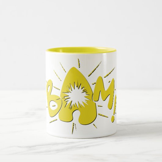 BAM! ZWEIFARBIGE TASSE (Mittel)