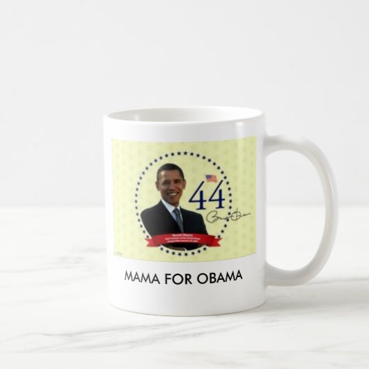 bama3, MUTTER FOR OBAMA Kaffeetasse (Rechts)