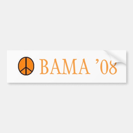 Bama für Obama Autoaufkleber (Vorne)