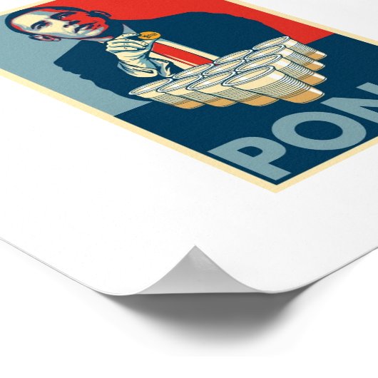 BAMA-PONG-Poster Poster (Ecke)