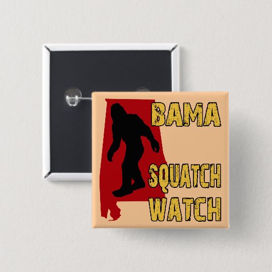 Bama Squatch Uhr Button (Vorne & Hinten)