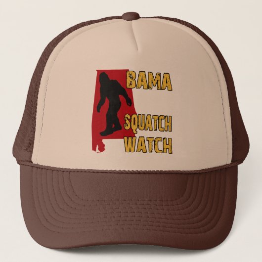 Bama Squatch Uhr Truckerkappe (Vorderseite)