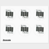 BAMACROSS BF RETRO RUNDER AUFKLEBER (Blatt)